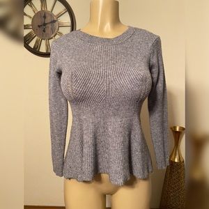 Round Neck Gray Sweater